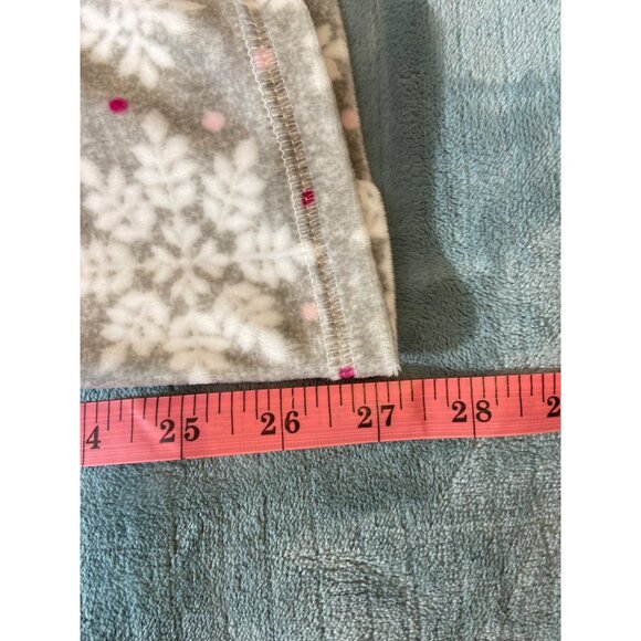 Nautica Womens Snowflake Print Pajama Set XL Gray Henley Top Elastic Waist Cozy - Picture 11 of 16